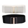 Beltox Womens 3" Wide Belt Elastic Stretch Cinch Waistband Lady