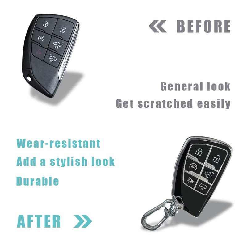 BestEvMod Key Fob Cover Compatible with Hummer EV Accessories Key