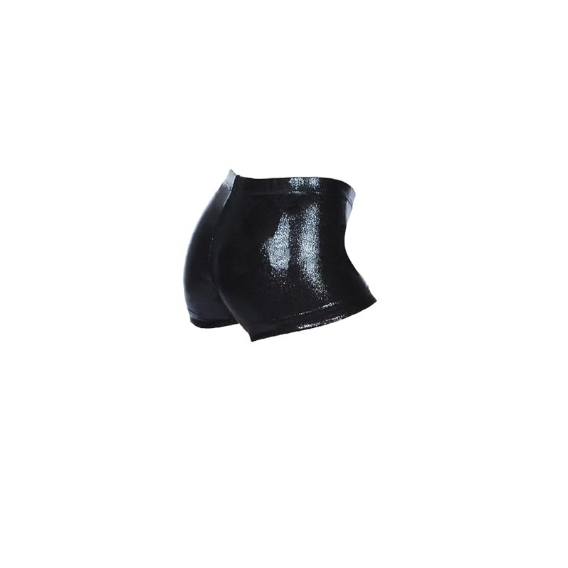 The Zone Chic Shiny Nylon Lycra Hipster Gymnastics Shorts 34