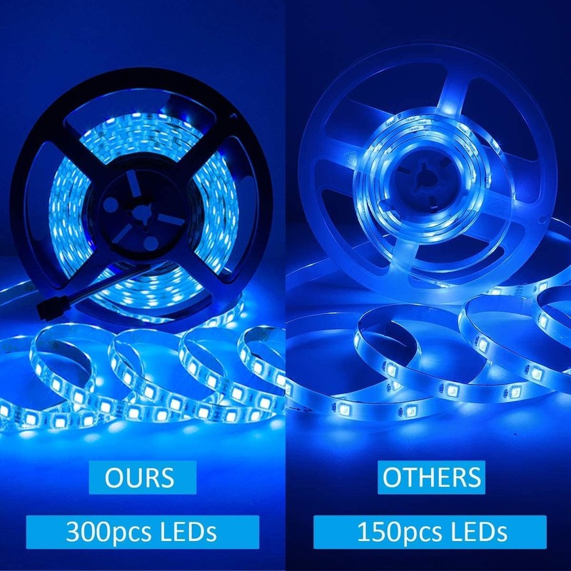 SUPERNIGHT LED Strip Lights, 16.4FT 5M SMD 5050 Waterproof 300LEDs