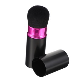 SAFIGLE Retractable Makeup Brush Set Portable Blush and Powder Brush for Women Purple and Black Travel-Friendly Cosmetic Tool Dustproof Cover