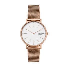 Skagen 32001572 women's watch, analogue, quartz, leather., rosé - SIGNATUR
