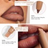 SUAKE Matt Nude Lipstick Lipliner Pack,Waterproof Crayon, Longwear Moisture Smooth