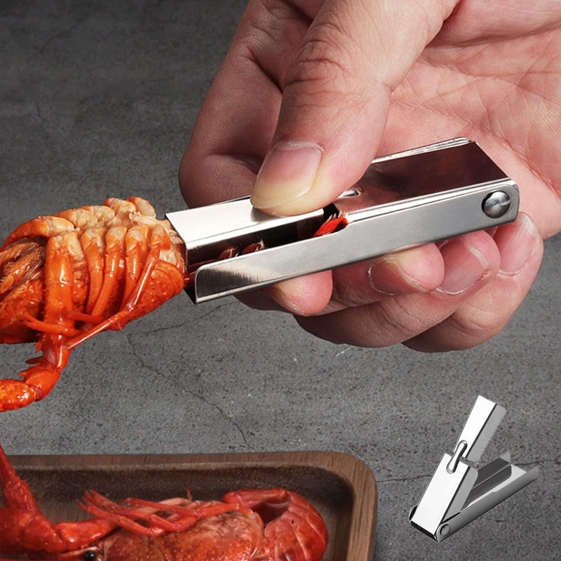 2 Pcs Crawfish Sheller Tool, Stainless Steel Crawfish Peeler Tool,