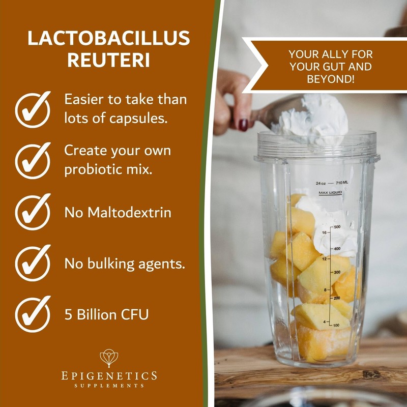 Lactobacillus Reuteri 15g | 5 Billion CFU Probiotic + Chicory