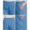 Landau Essentials Relaxed Fit 2-Pocket Elastic Scrub Pants for Women