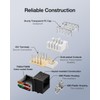 VCELINK RJ45 Cat6 Keystone Jacks, Dust-Proof Keystone Jacks, Slim Profile