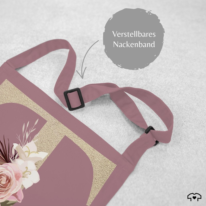 Schürze - und Initialen - Geschenk personalisiert mit Namen I
