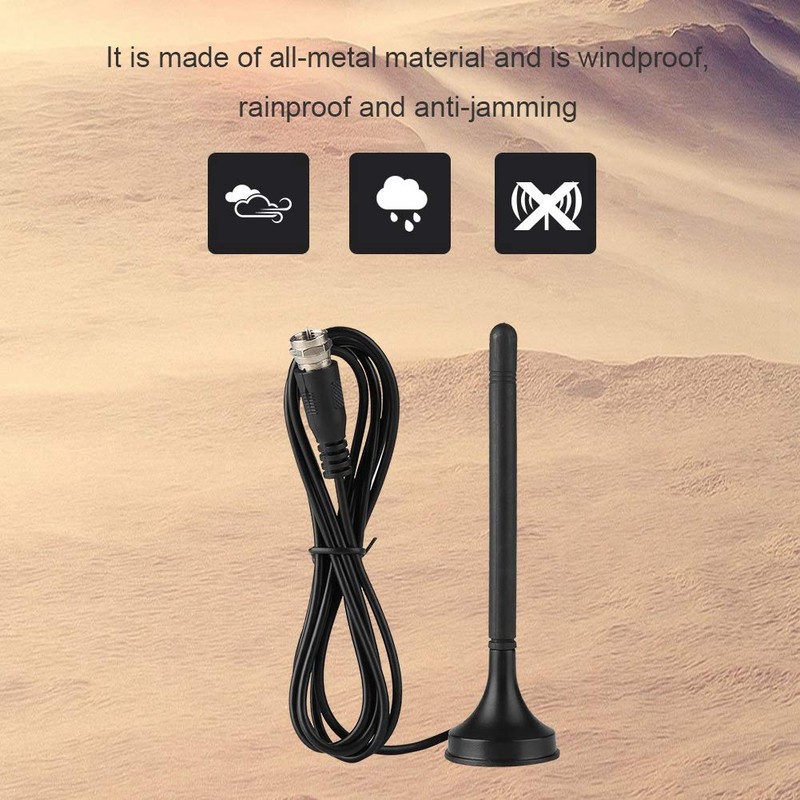 Antena Digital Interior/Exterior 10db Gane Antena FM para TV Digital