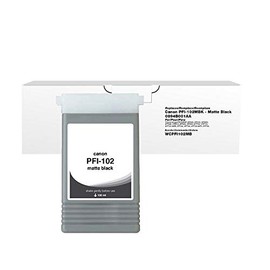 Clover Replacement Ink Cartridge for Canon PFI-102MBK 0894B001AA | Matte Black
