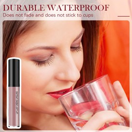 Cream Texture Lipstick, 12 Color Cream Lip Gloss, Velvet Touch Non-Stick Waterproof Lip Gloss, Moisturizing Long-Lasting Lip Stick, Non-Fading Cosmetic Supplies, for Women, Girls