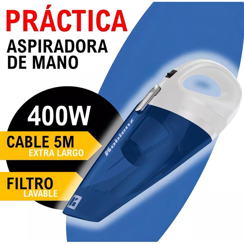 Koblenz Aspiradora De Auto Mano Koblenz Hv-120 Kg3 Azul/blanco Color