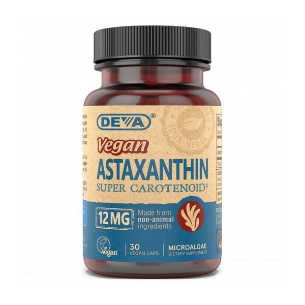 DEVA - Astaxanthin Vegan Anti-Oxidant 12 mg 30 caps - EXP 10/2025