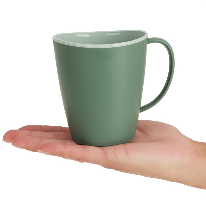com-four® 4 x Coffee Cups with Handle, 360 ml, Dishwasher-Safe