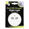 Benross LED Plug in Night Light with Dual USB Charger,