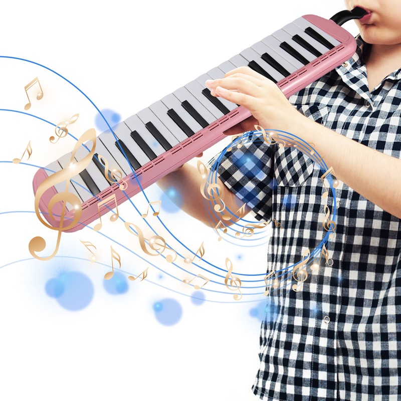 37 Keys Melodica Instrument Melodica Air Piano Keyboard with 2