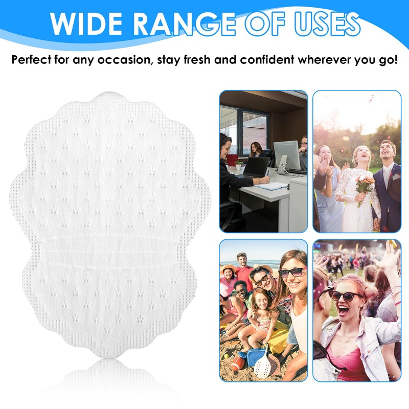 20Pcs Armpit Sweat Pads for Women & Men, Scented Underarm