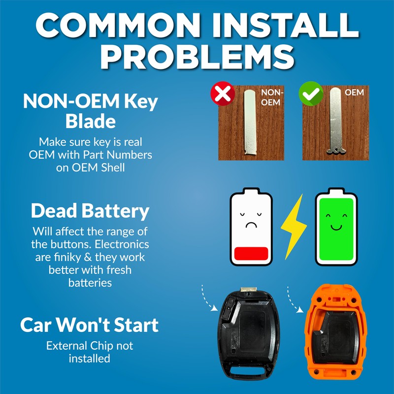USA-Made Honda Key Fob Shell | Crack-Resistant & Durable |