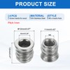 MECCANIXITY 4Pcs Threaded Inserts Nuts, M6x12mm Hex Socket Drive Nut
