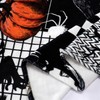 Halloween Black Gothic Throw Blanket Pumpkin Crow Festival Themed Blanket
