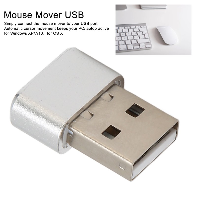 USB Mouse Mover Tiny Undetectable with Separate Mode On Off