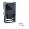 Paid Date Stamp - Self Inking Dual Red/Blue Stamper -