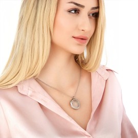 Real Dandelion Locket Necklace 70 cm with Jewellery Box Natural Flowers