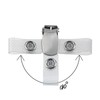 Karteo® ID Card Clip with Metal Snap Button and Vinyl