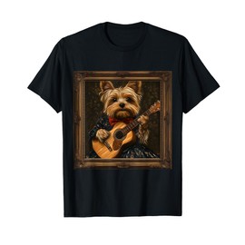 Biewer Yorkshire Terrier Guitar Dog T-Shirt