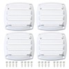 LEQMG Marine Boat Nylon Louvered White Flush Thru Vent