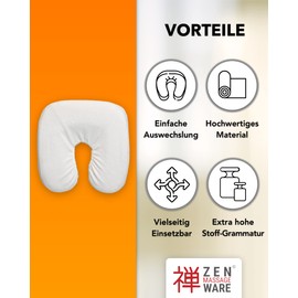 Zen Headrests Stretch Cover for Massage Table - Terry Cloth Massage Table Cover - Skin-friendly Recliner Cover - Fitted Sheet for Headrest - Cover Slate