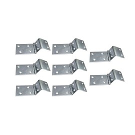 QCAA Heavy Duty Durable Steel Chest Hinge for Box, Door & Cabinet, 1-1/2" x 1.8 mm, Zinc Plated, 8 Pack, Made in Taiwan