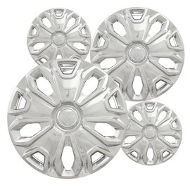 Fuel Rider 16 inch Chrome ABS Hubcap Wheel Cover Compatible with 2015-2022 Ford Transit (Set of 4) Wheelcovers for 16 inch Standard Steel Wheels- Auto Tire Cover Replacement Exterior Cap Cover