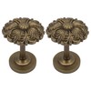MERIVILLE Set of 2 Fleur Window Drapery Medallion Holdbacks, Curtain