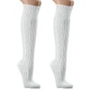 krautwear Men's Women's Traditional Costume Socks Knee-High Socks, White -