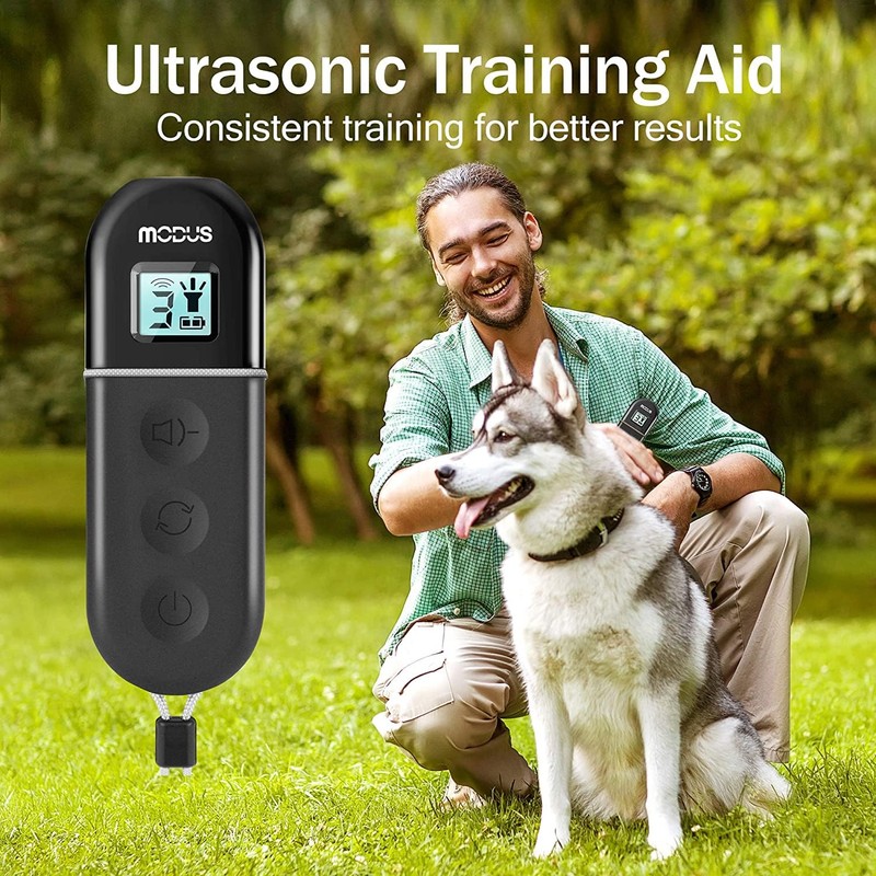 MODUS Ultrasonic Dog Barking Control Device,3 in 1 Sonic Bark