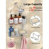 SMARTAKE Hanging Shower Head Caddy, Rustproof Bathroom Shower Shelf Organizer,