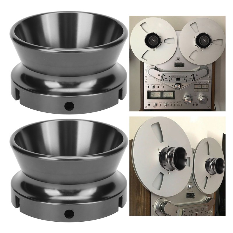 1 Pair 10 Inch NAB Hub Adapters Polished Aluminum Alloy