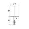 New Hikari Point Door This For Concrete Floors, Black [Part