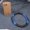 V7 Line Rider Microfiber Leather Sporty Steering Wheel Cover Universal