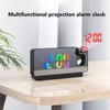 Digital Alarm Clock Temperature Display Calendar Snooze Mute Voice Activated