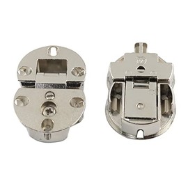 HSCGIN Fall Flap Hinge 2PCS 90 Degree Page Turning Axis Adjustable Cabinet Door Concealed Hinges Zinc Alloy Drop Front Desk Drawer Butt Hinge Concealed Hinge Silver 56x37 mm