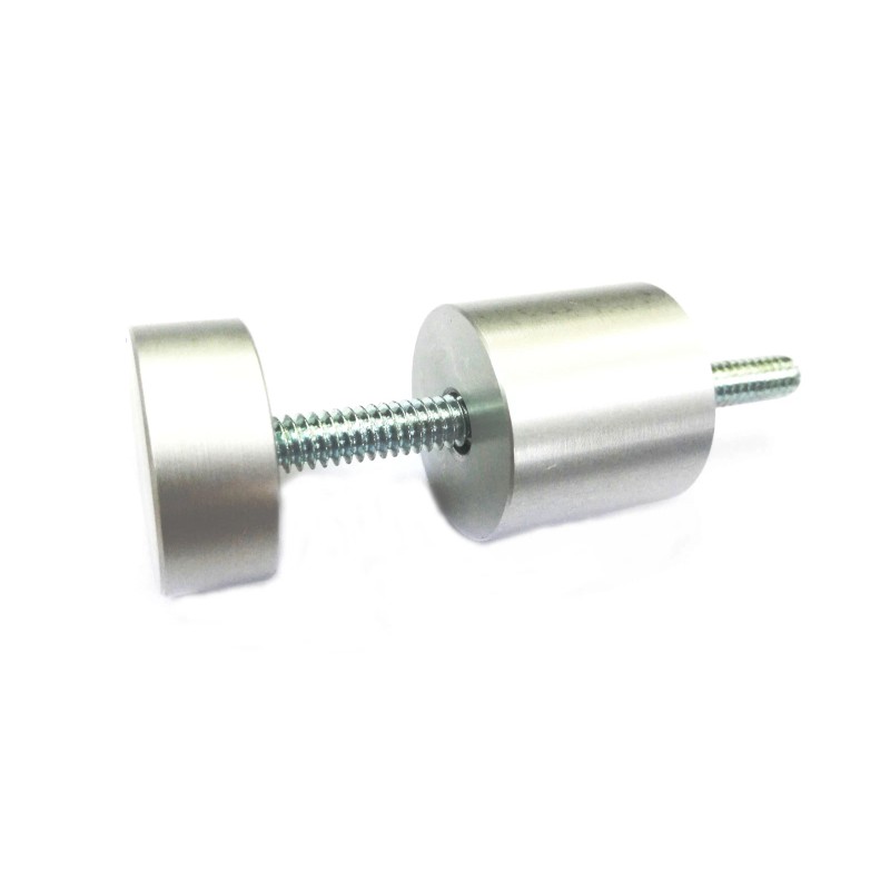 FixtureDisplays 4PK Aluminum Standoff Metal Standoffs 1/4"x20 Hardware for Glass
