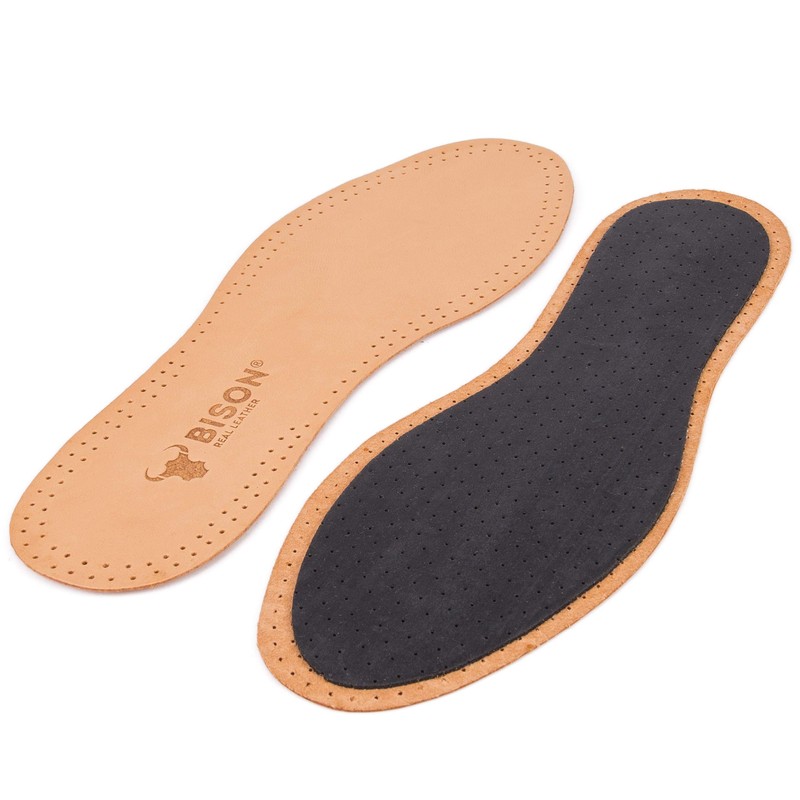ORTRI Genuine Leather Insole, Premium, Activated Carbon, Odour Absorber, Breathable
