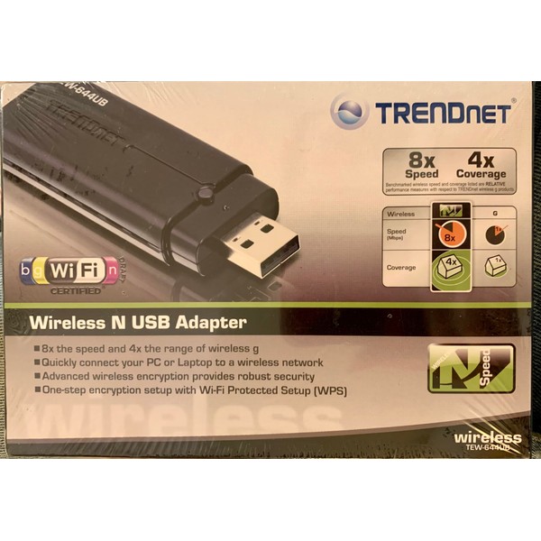 TRENDnet Wireless N USB Adapter TEW-644UB