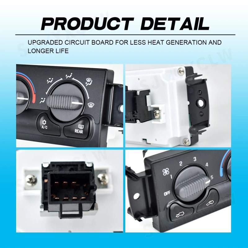 SJMYXCLW AC Heater Climate Control Module 599-218 For 2001-2002 Chevy