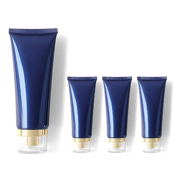 Aspire 4 Pack 3.4 OZ/100 ML Pearlescent Blue Cosmetic Tube