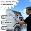 Raincovo Dual Pure Pro Foam Cannon for Pressure Washer, Dual-Bottle