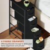 Somdot Narrow Dresser with 4 Drawers, Slim Storage Organizer Chest