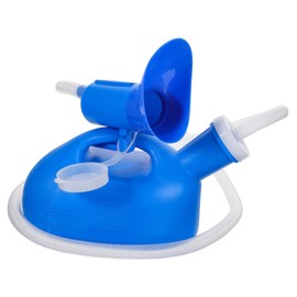 Mikinona Portable Women Urinal Bottle with Integrated Handle Large Capacity Reusable Travel Pee Container for Camping Hiking Road Trips Lightweight Sturdy Design for Elderly and Outdoor Use